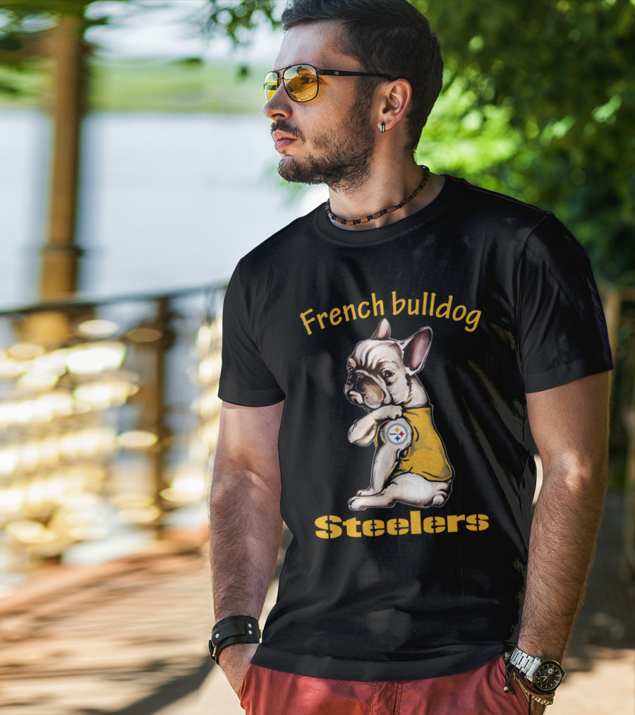 French Bulldog Steelers Nfl 38 Dh Ps Fd T-Shirt