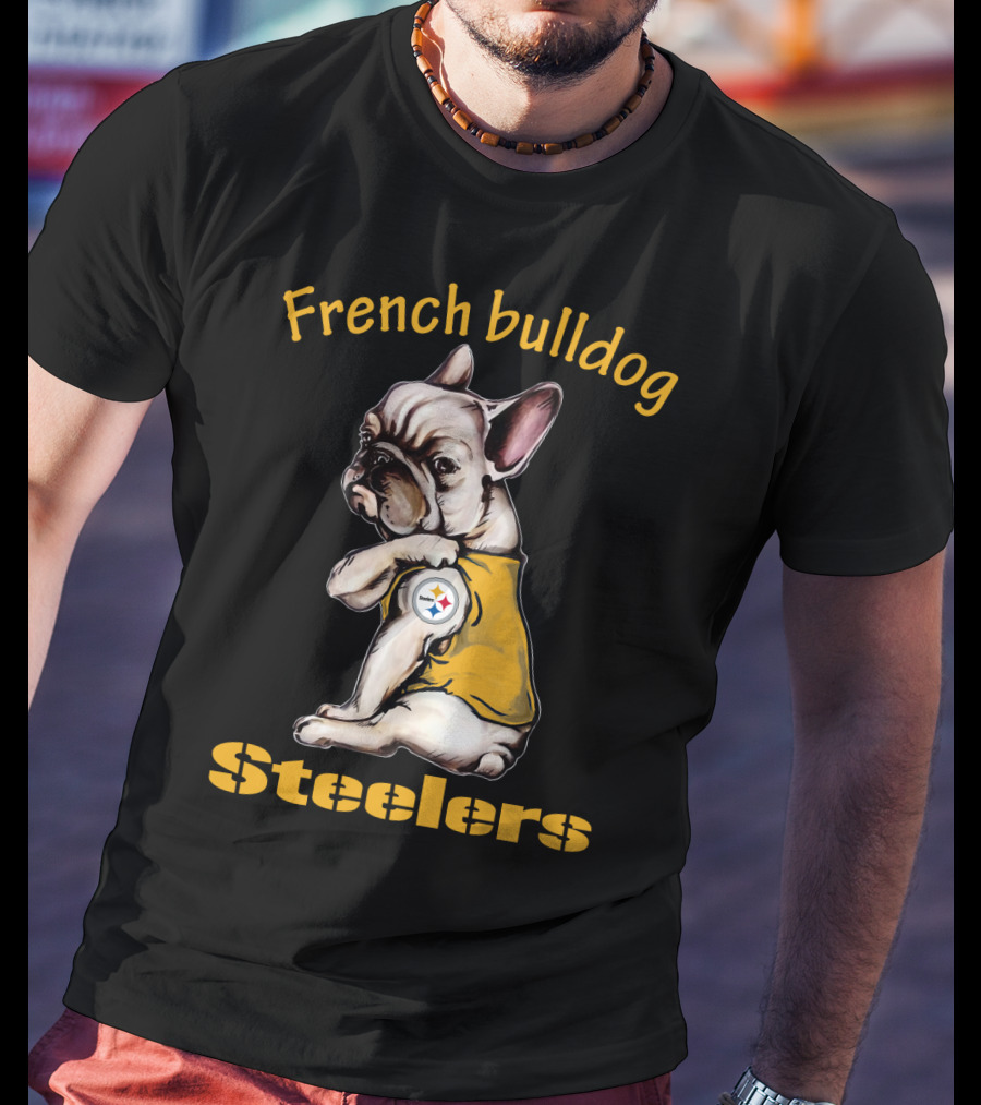 French Bulldog Steelers Nfl 38 Dh Ps Fd T-Shirt