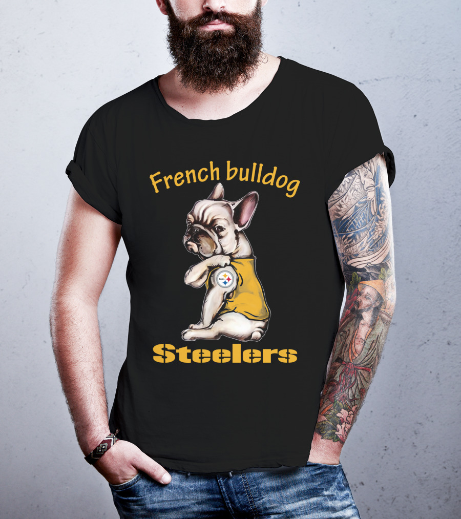 French Bulldog Steelers Nfl 38 Dh Ps Fd T-Shirt