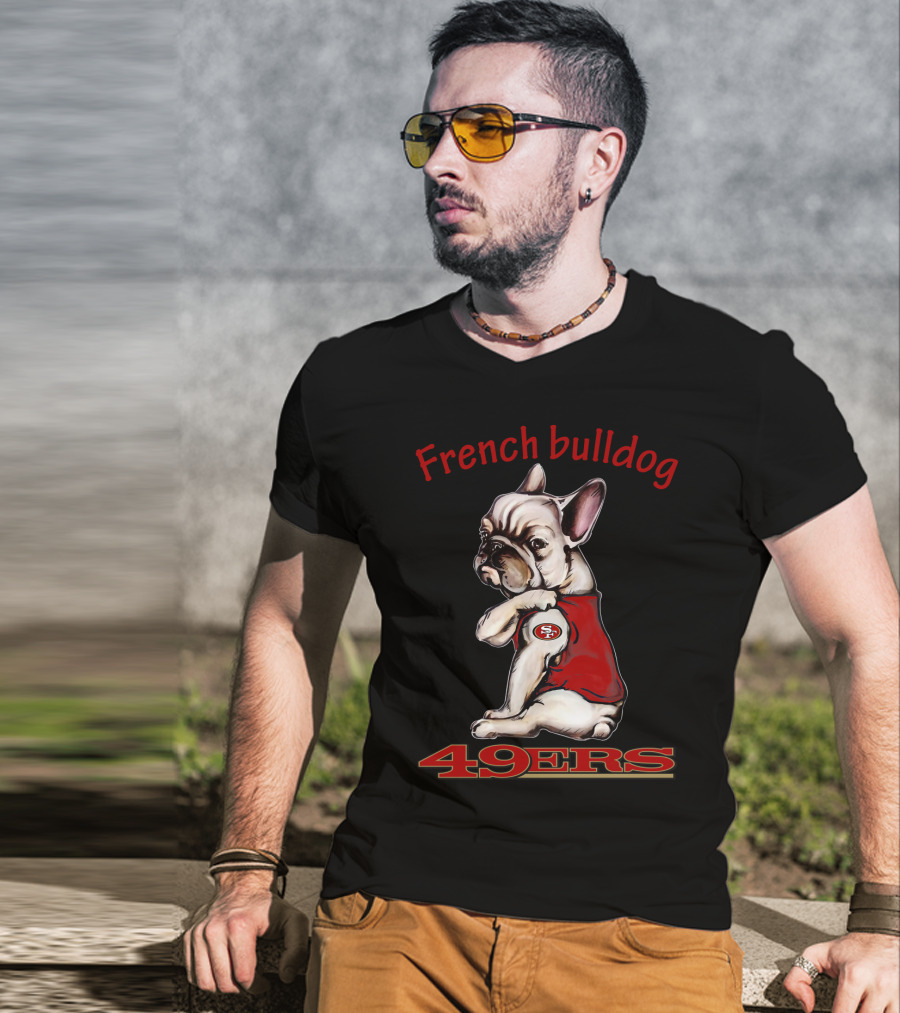 French Bulldog 49ers San Francisco Nfl Team Mascot T-Shirt