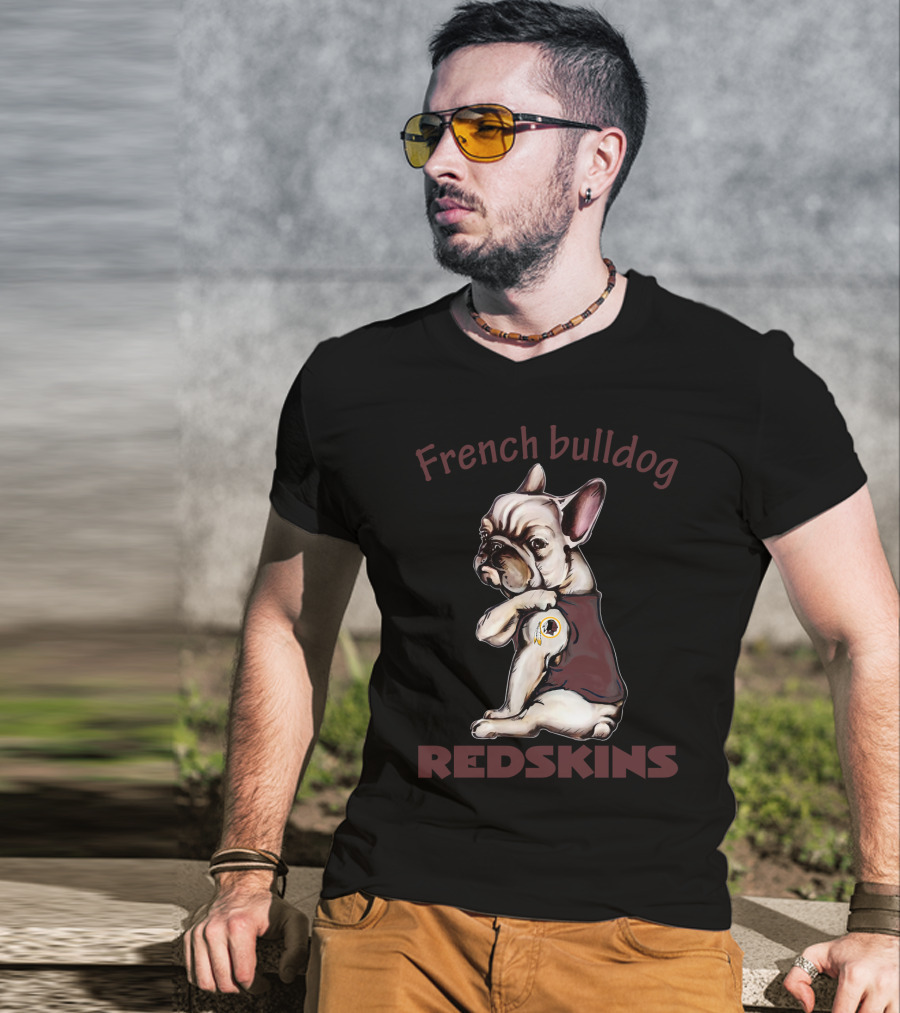 French Bulldog Redskins Nflwr Fd 38 T-Shirt