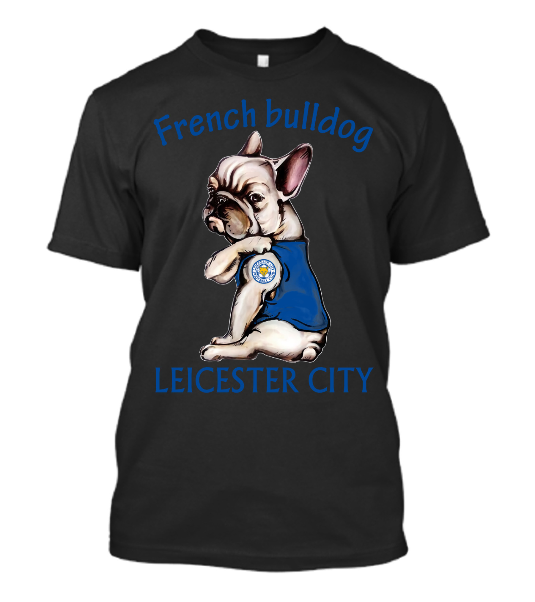 French Bulldog Leicester City T-Shirt