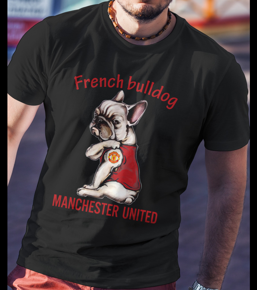 French Bulldog Manchester United T-Shirt