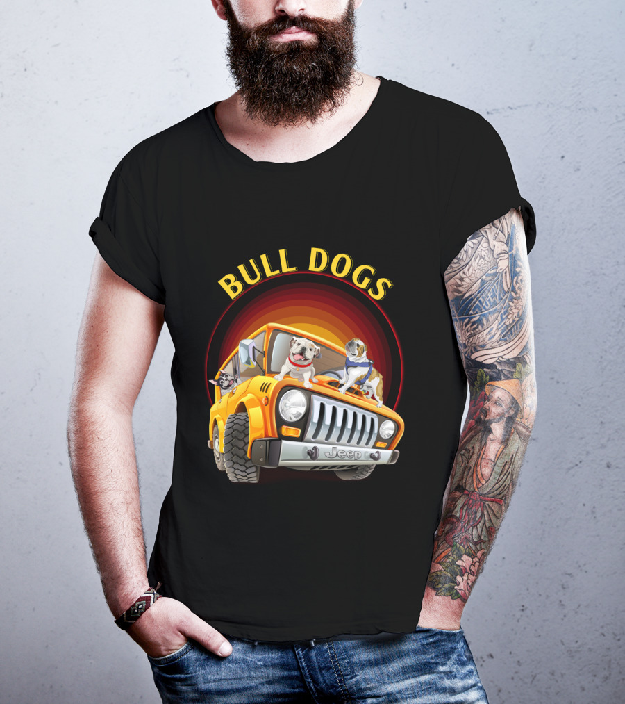 Bull Dogs Jeep Adventure Car 51 Dh T-Shirt