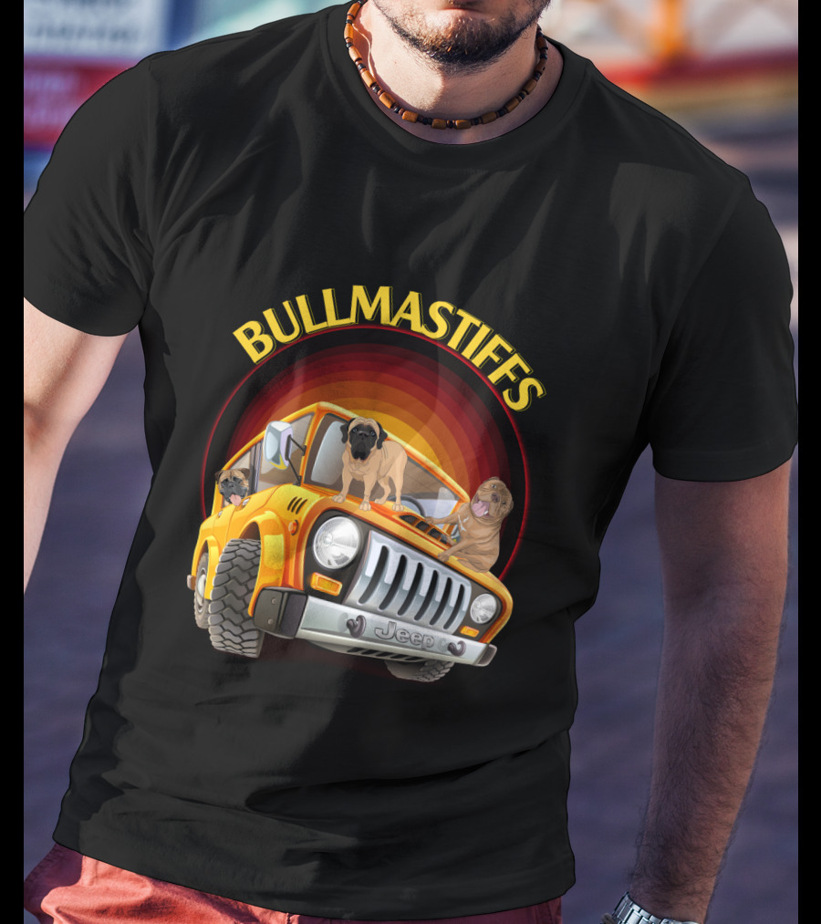 Bullmastiffs Jeep T-Shirt