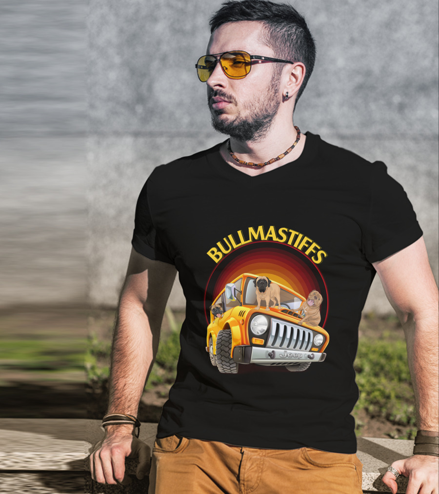 Bullmastiffs Jeep T-Shirt