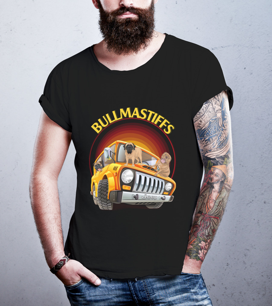 Bullmastiffs Jeep T-Shirt