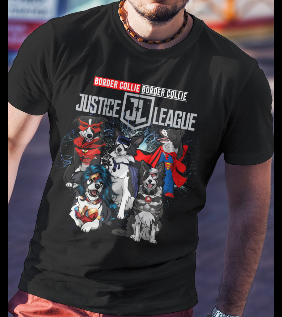 Border Collie Justice League Dh 55 Jl T-Shirt