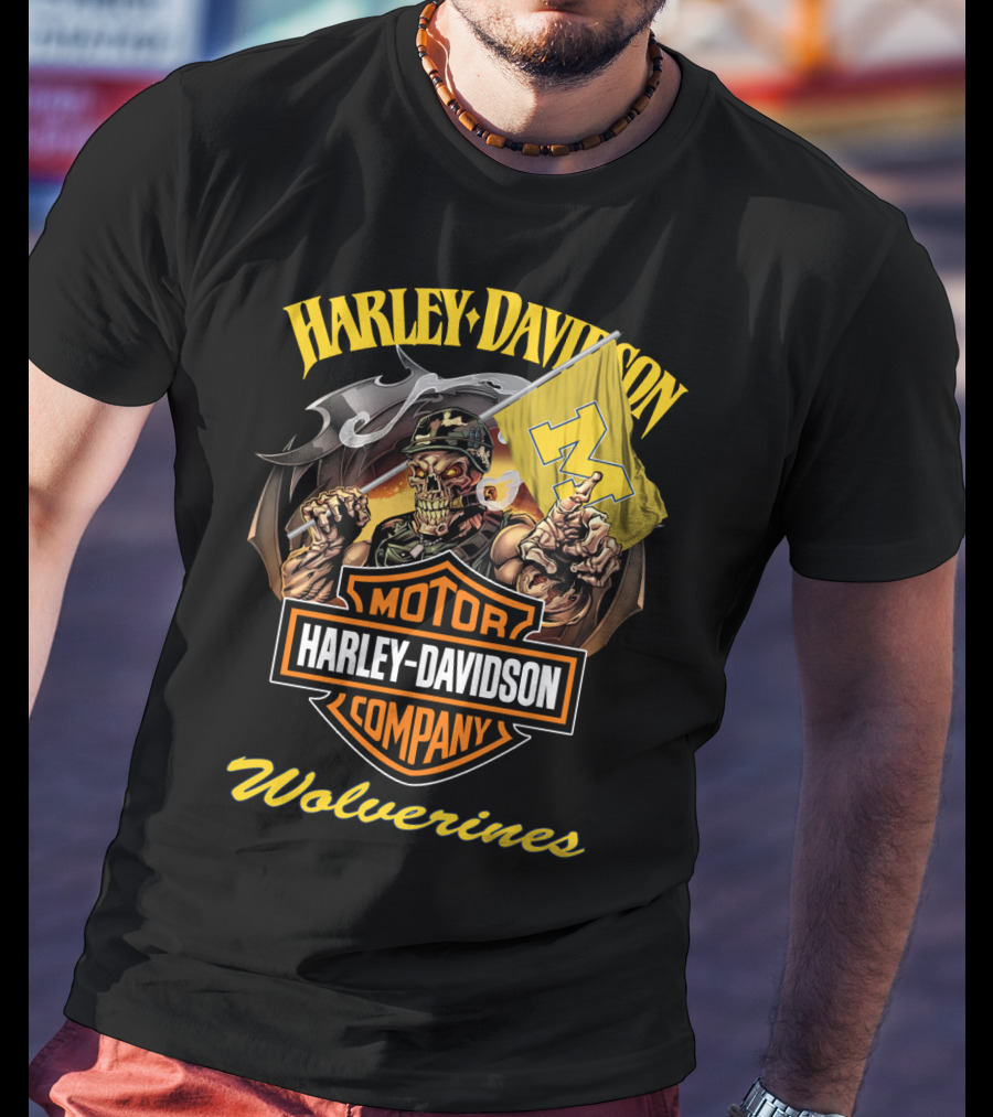 Harley Davidson Motor Company Wolverines T-Shirt
