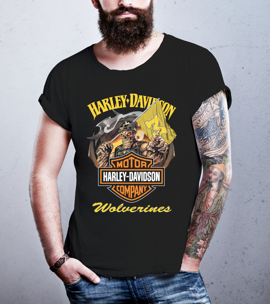 Harley Davidson Motor Company Wolverines T-Shirt