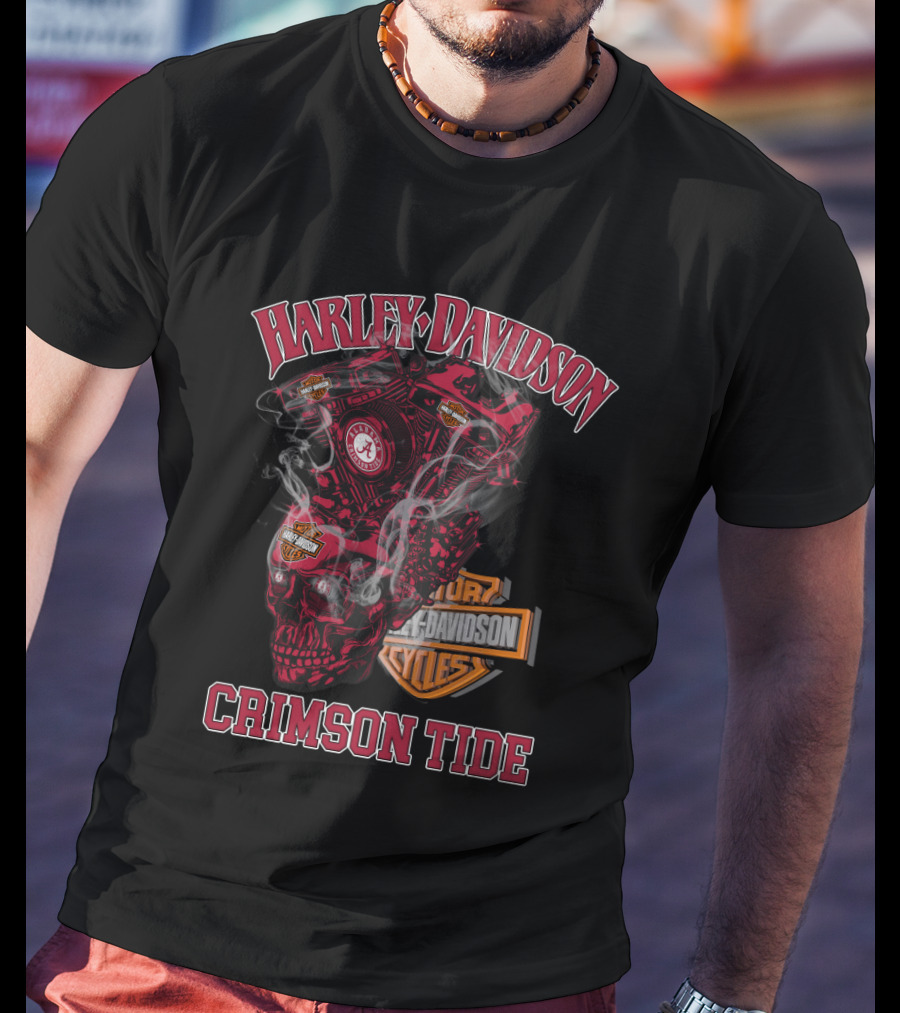 Harley Davidson Alabama Crimson Tide T-Shirt