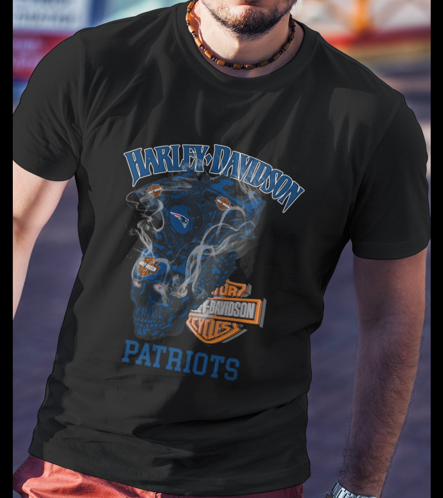 Harley Davidson New England Patriots T-Shirt