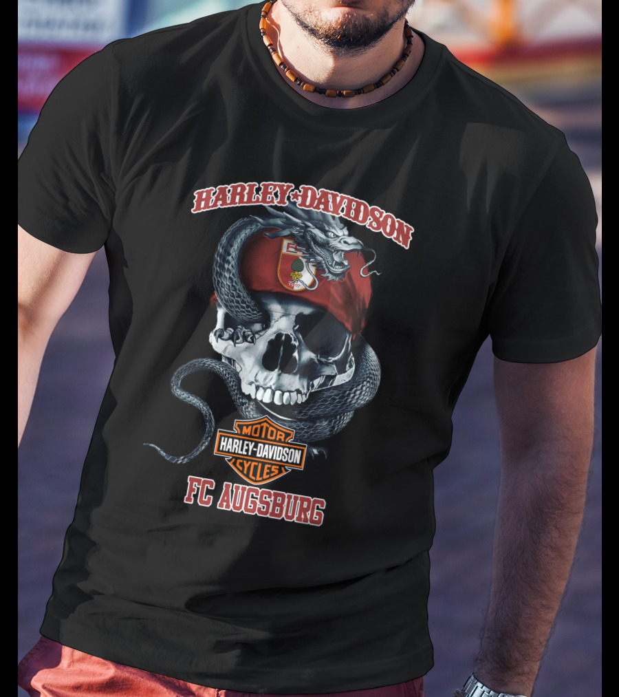 Harley Davidson Fc Augsburg Skull Snake T-Shirt