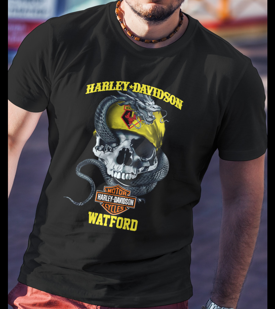 Harley Davidson Watford Skull And Snake T-Shirt
