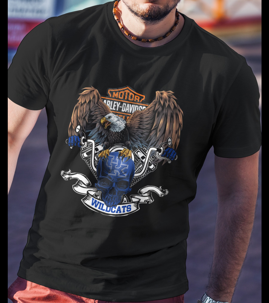 Motor Harley Davidson Wildcats Kentucky Ncaa T-Shirt