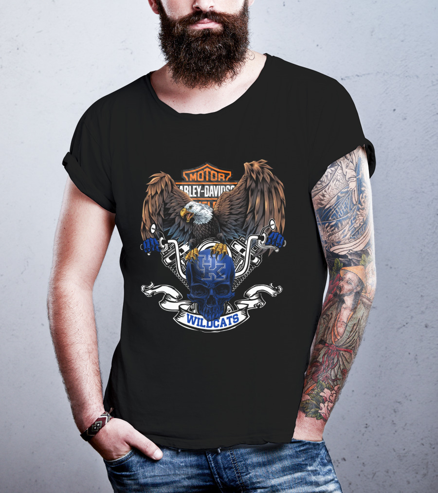 Motor Harley Davidson Wildcats Kentucky Ncaa T-Shirt