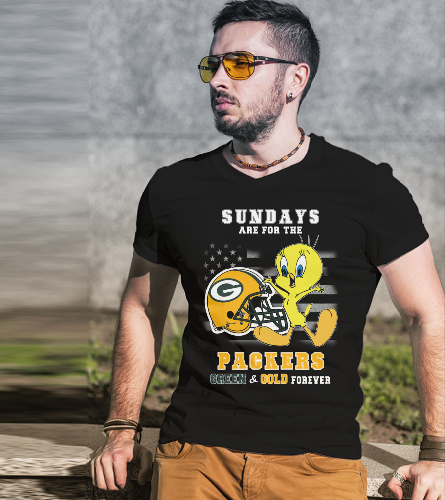 Sundays Are For The Packers Green & Gold Forever T-Shirt