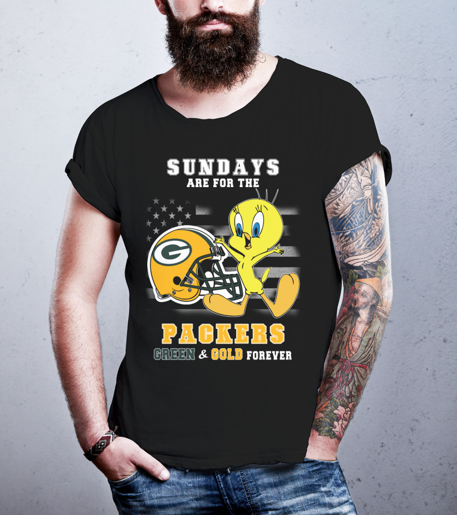Sundays Are For The Packers Green & Gold Forever T-Shirt