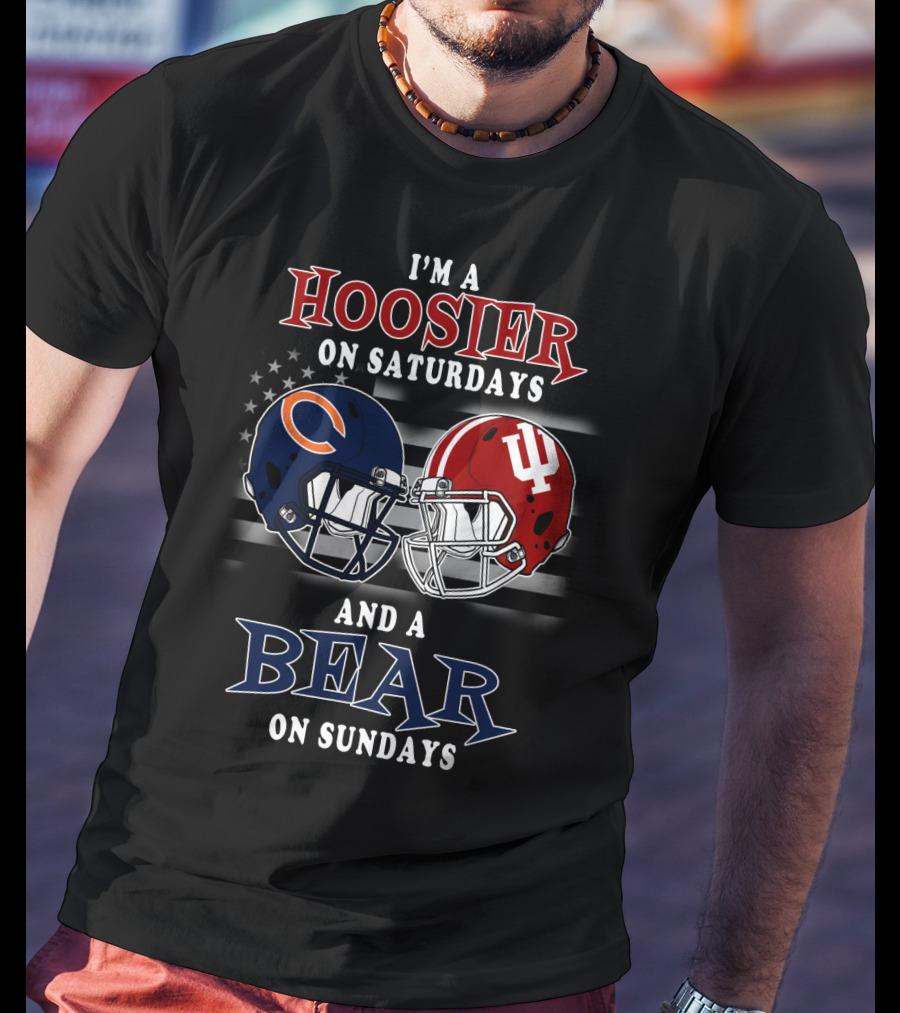 I'm A Hoosier On Saturdays And A Bear On Sundays T-Shirt