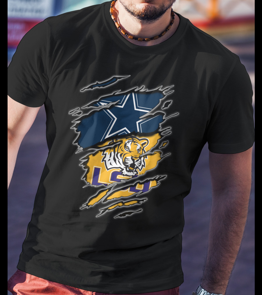 Dallas Cowboys Lsu Tigers T-Shirt