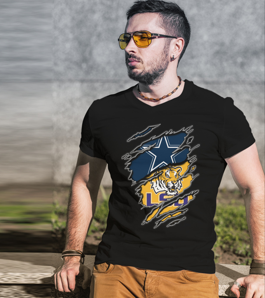 Dallas Cowboys Lsu Tigers T-Shirt