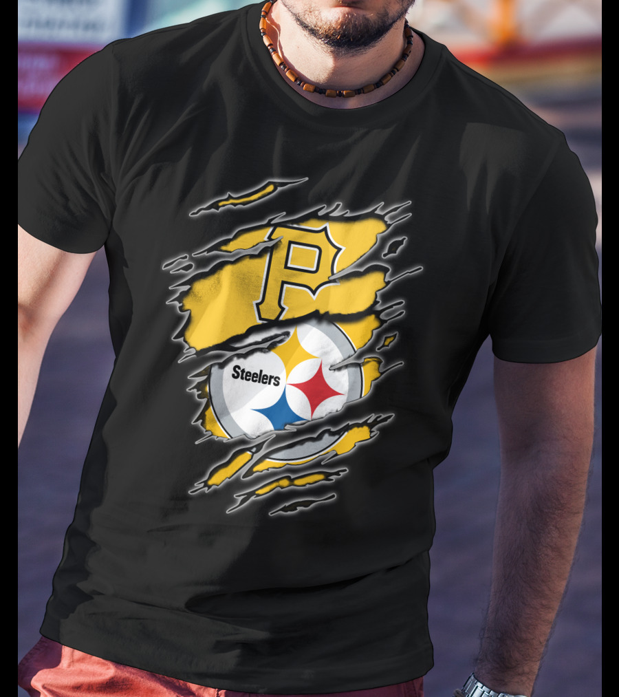 Pittsburgh Pirates Steelers Fan Crossover T-Shirt