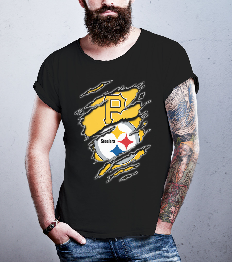 Pittsburgh Pirates Steelers Fan Crossover T-Shirt