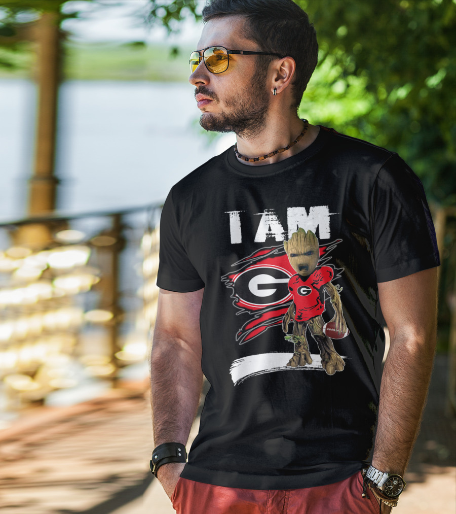 I Am Bulldogs Fan Football Groot Georgia T-Shirt