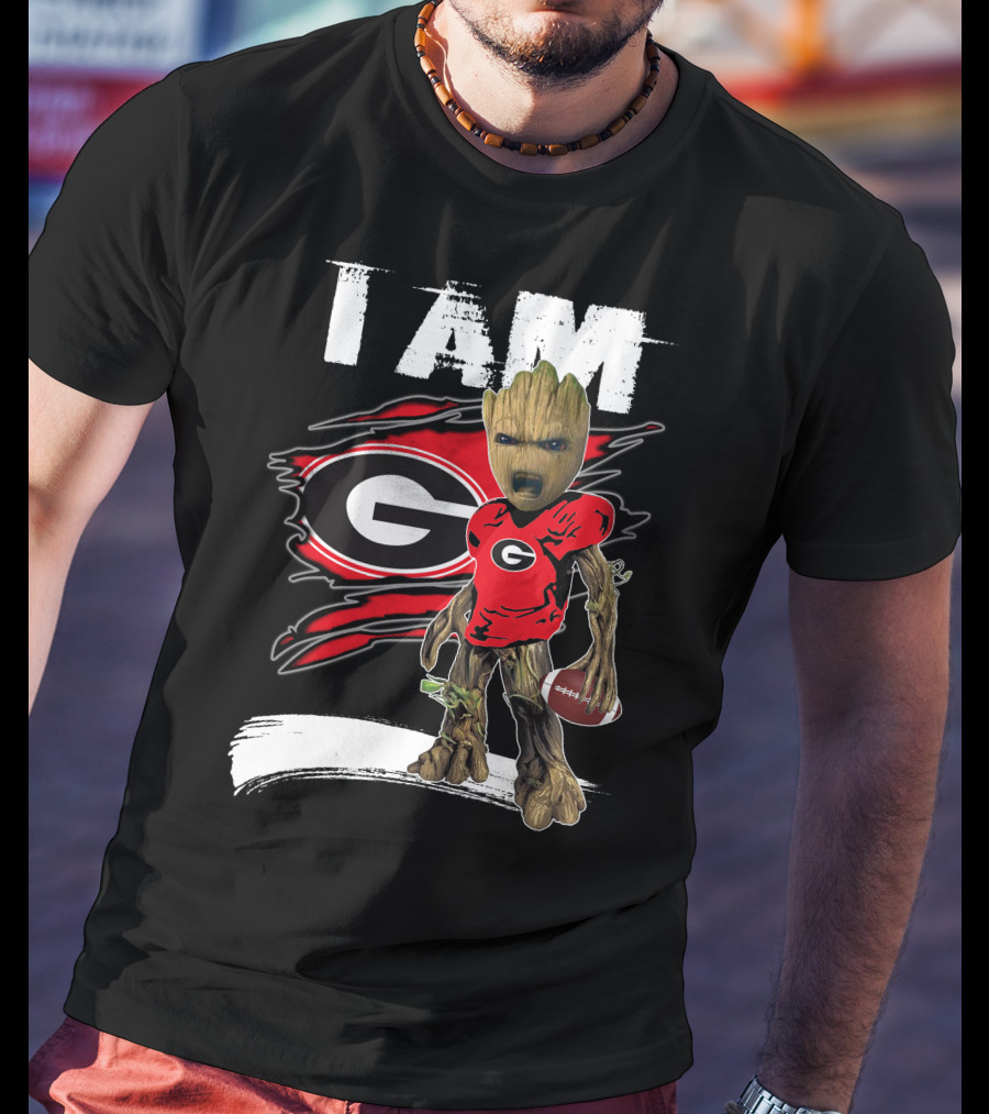I Am Bulldogs Fan Football Groot Georgia T-Shirt