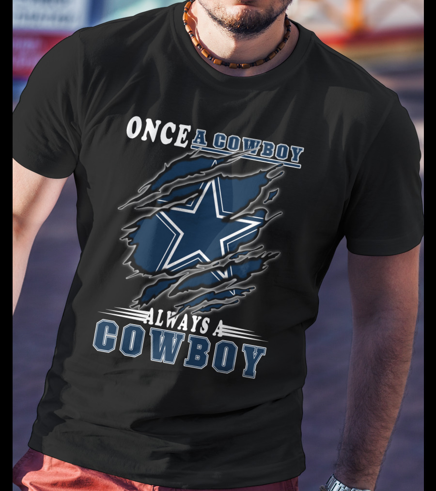 Once A Cowboy Always A Cowboy Star T-Shirt