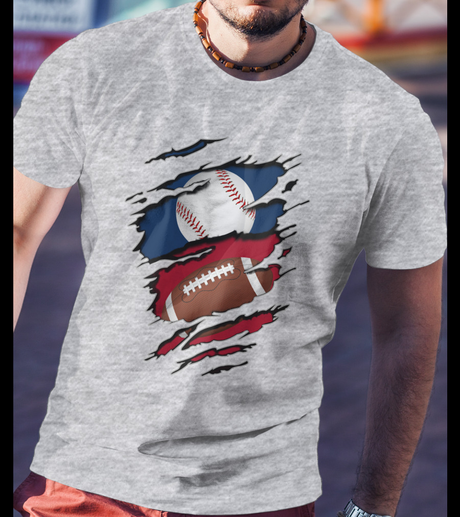 Baseball And Football Fusion T-Shirt