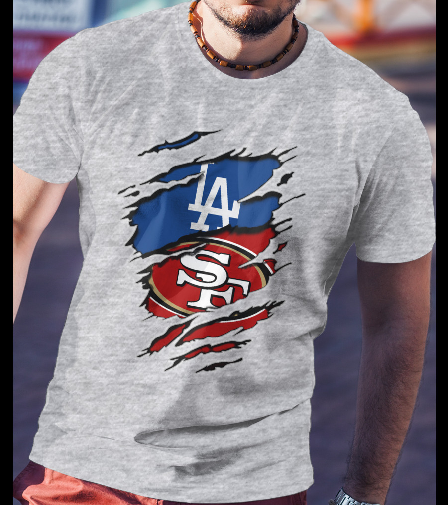 49ers Sf Dodgers La Logos T-Shirt