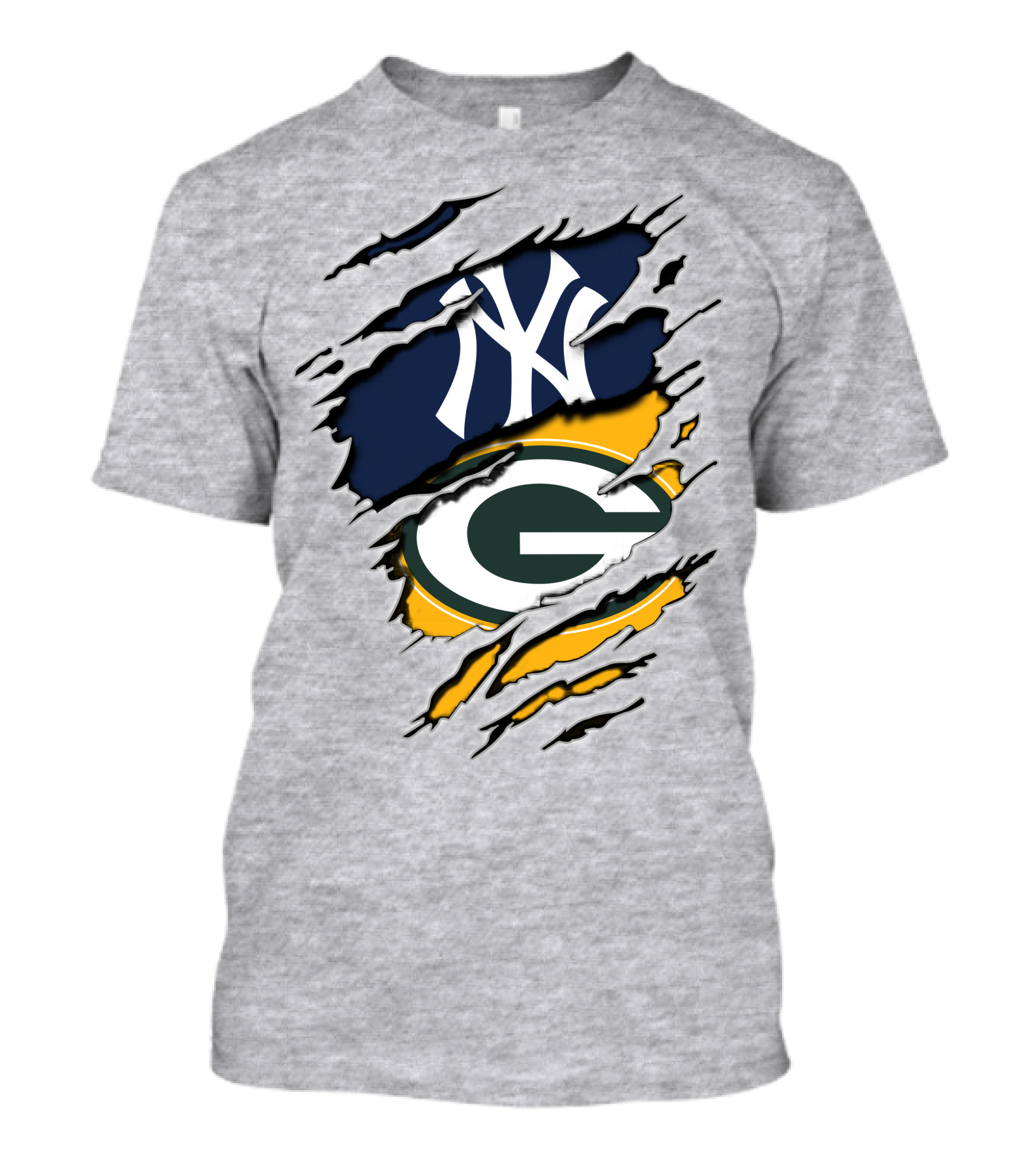 Packers Yankees Dual Team Spirit Collaboration T-Shirt