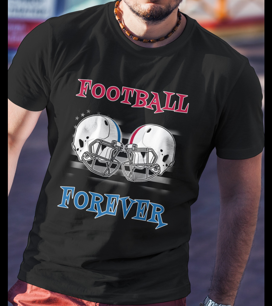 Football Forever Col Buck Helmets Stars Stripes T-Shirt