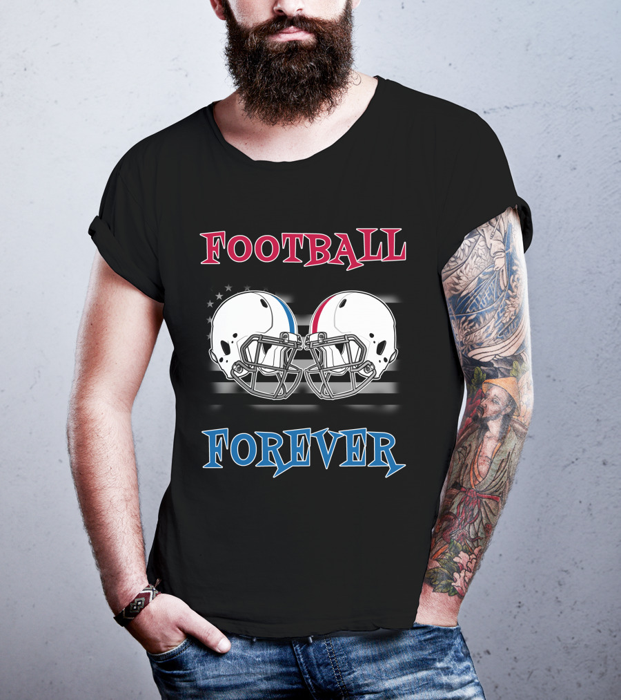 Football Forever Col Buck Helmets Stars Stripes T-Shirt