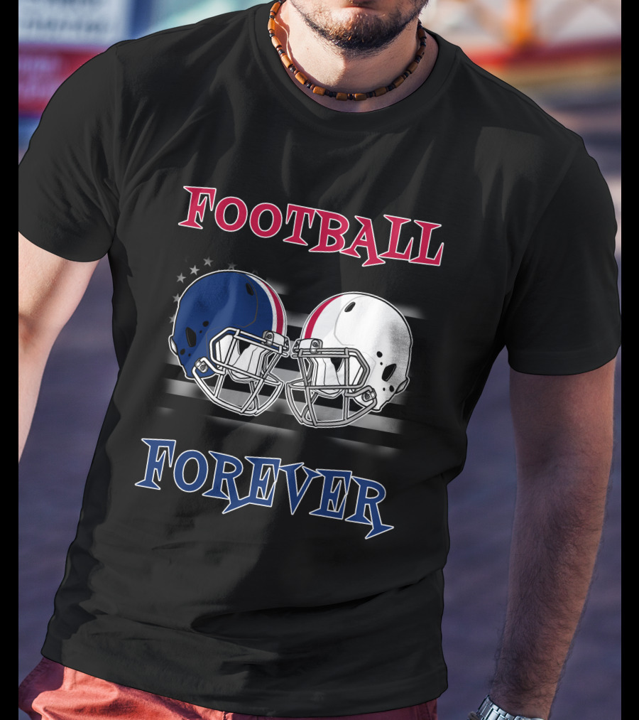 Football Forever Helmets Faceoff T-Shirt
