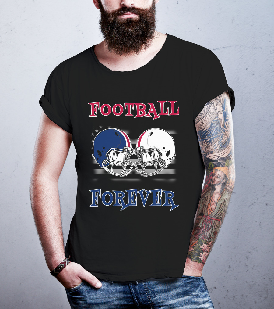 Football Forever Helmets Faceoff T-Shirt