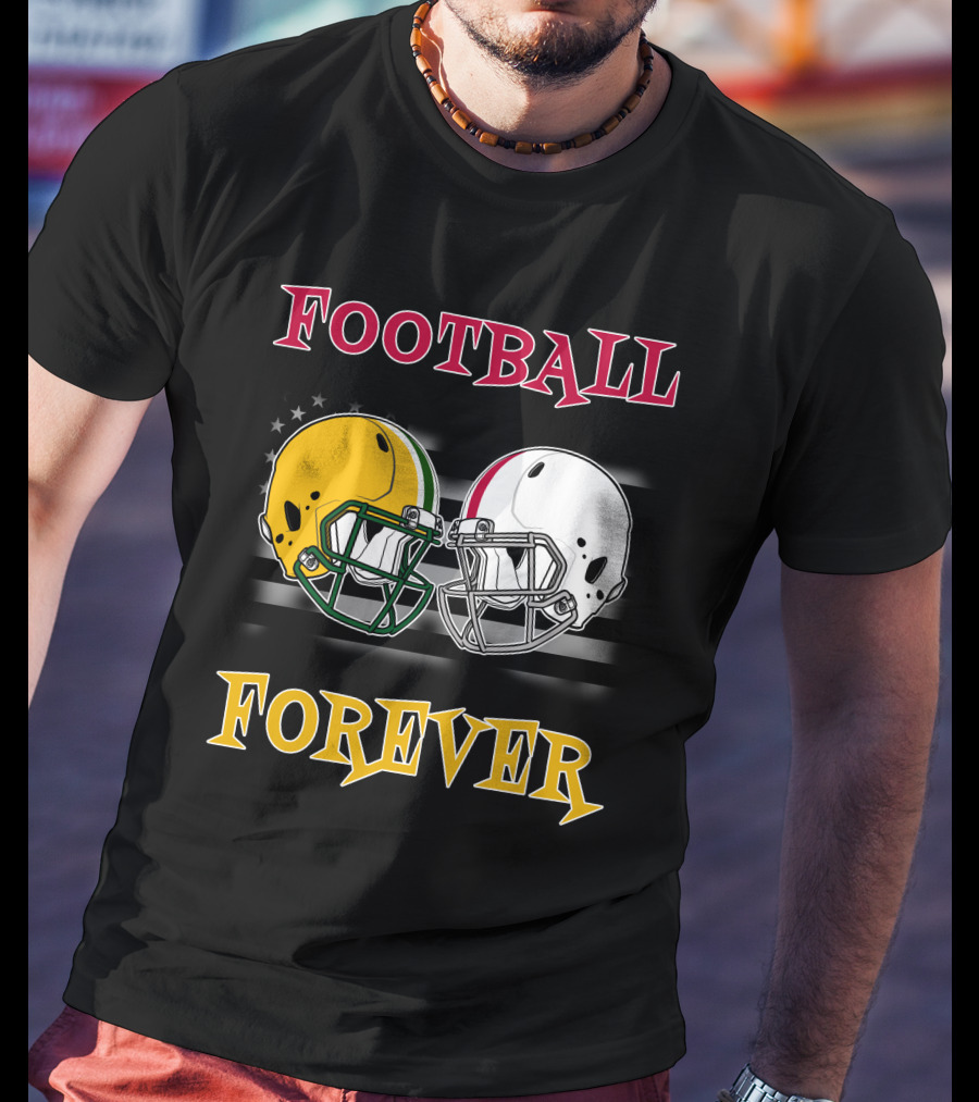 Football Forever Pack Buck Helmets Stars Stripes T-Shirt
