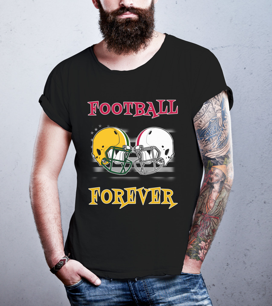 Football Forever Pack Buck Helmets Stars Stripes T-Shirt