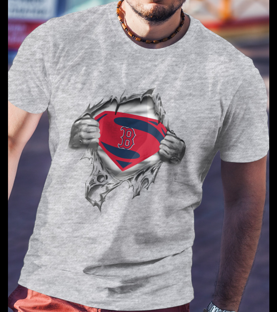 Boston Redsox Superhero Burst T-Shirt