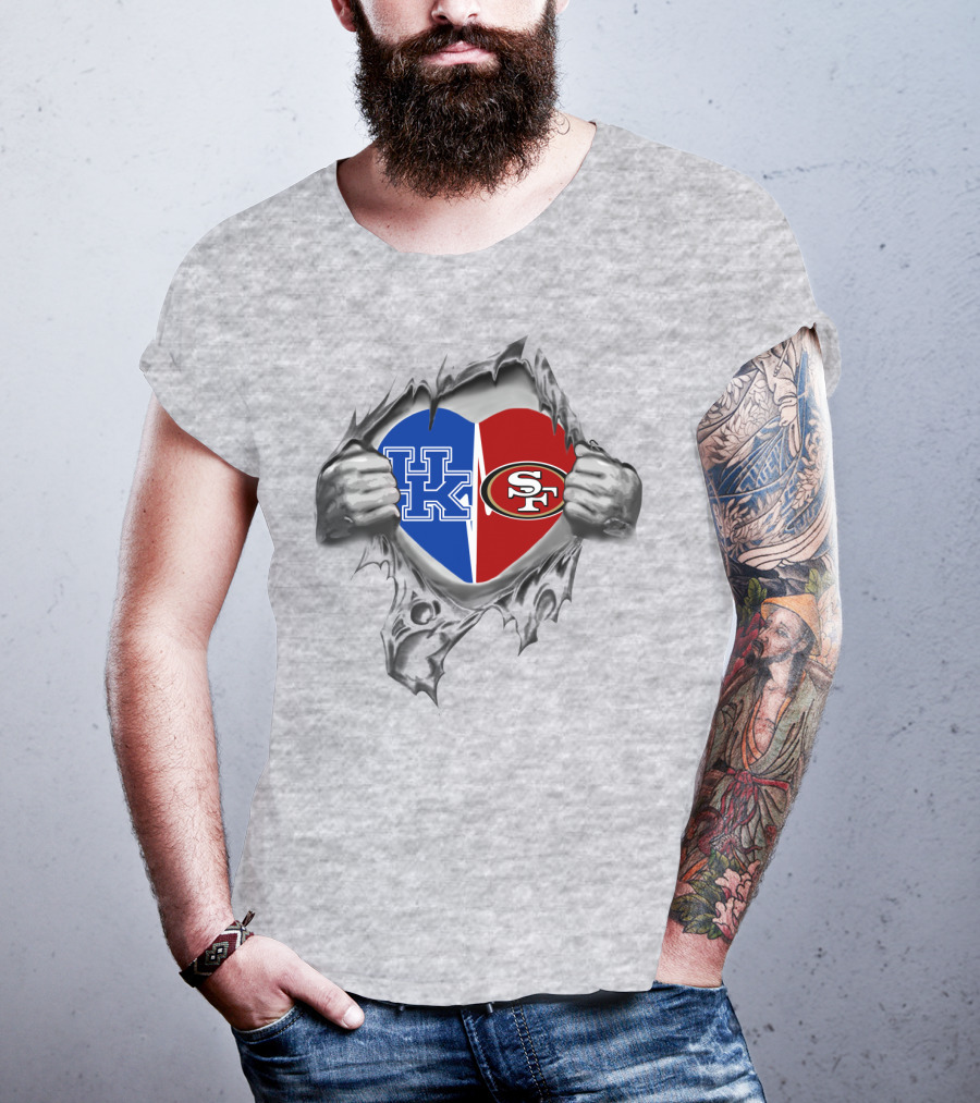 Kentucky Wildcats 49Ers Heart T-Shirt