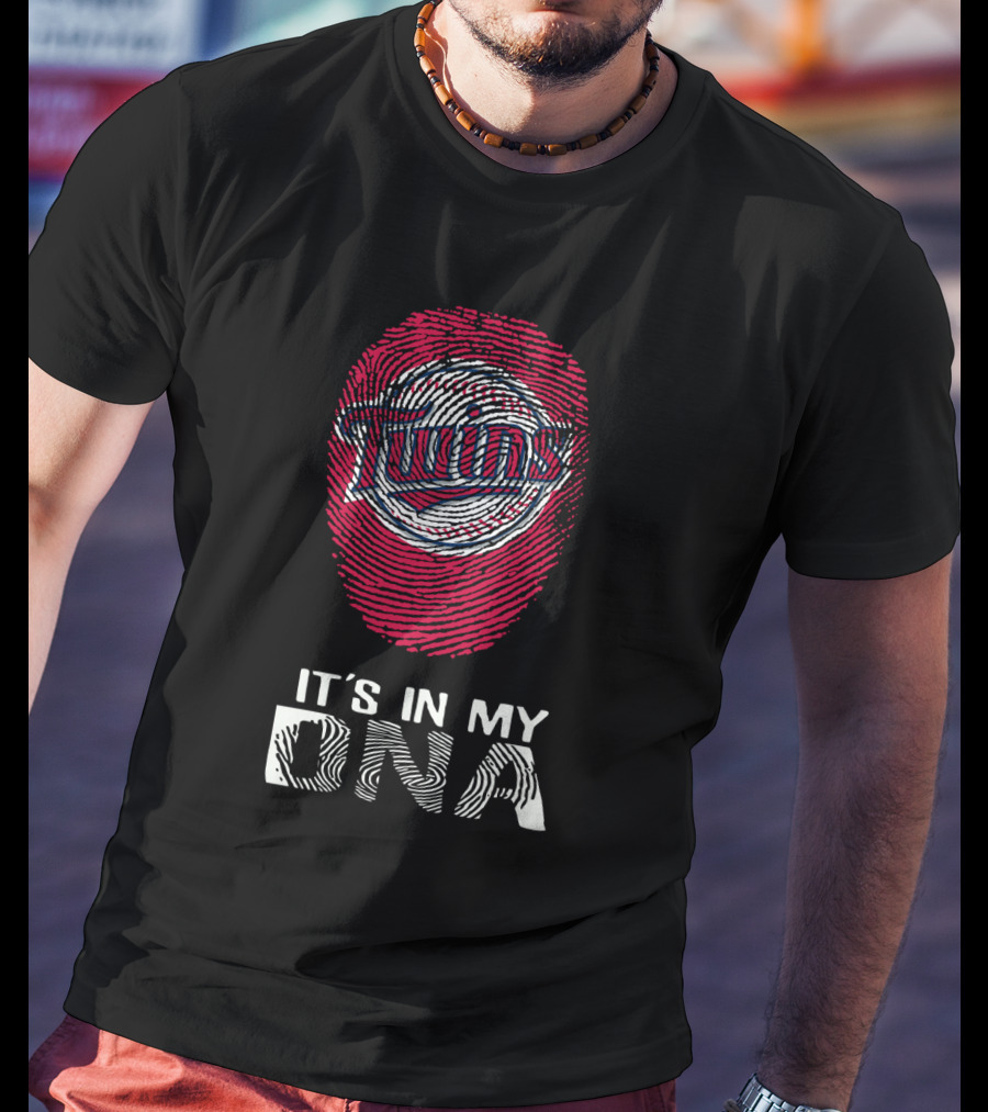 Twins It's In My DNA Fingerprint T-Shirt