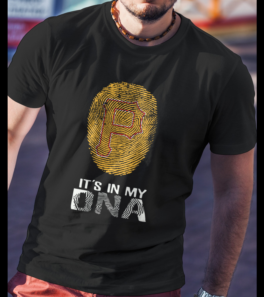 Pirates P It's In My DNA Fingerprint T-Shirt
