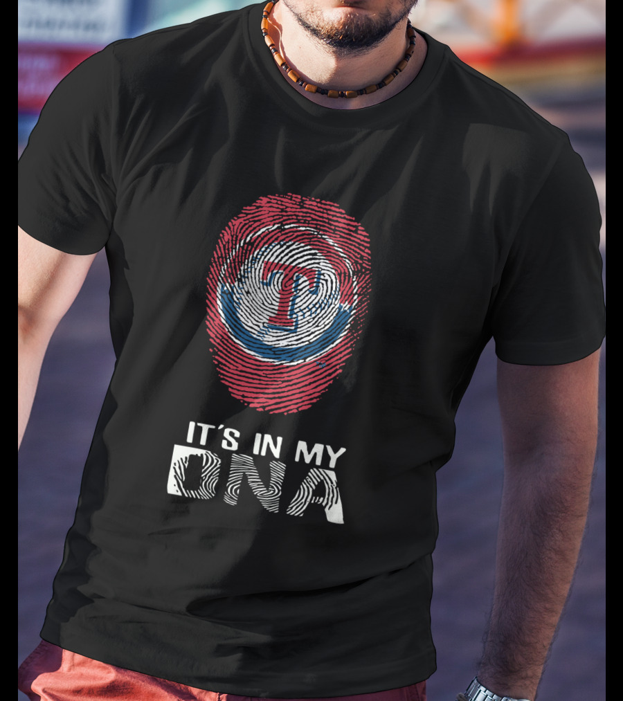 Texas Rangers T Fingerprint It's In My DNA T-Shirt