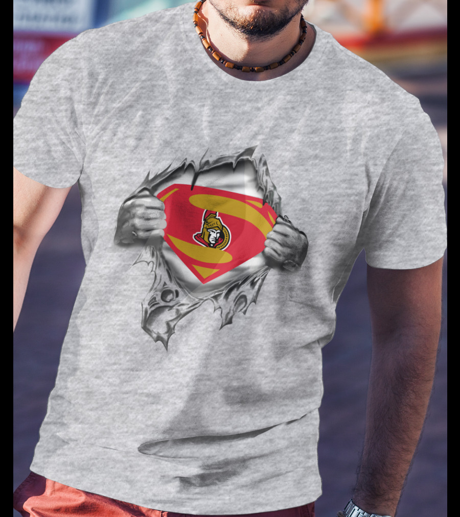 Ottawa Senators Superman Logo Breakthrough T-Shirt