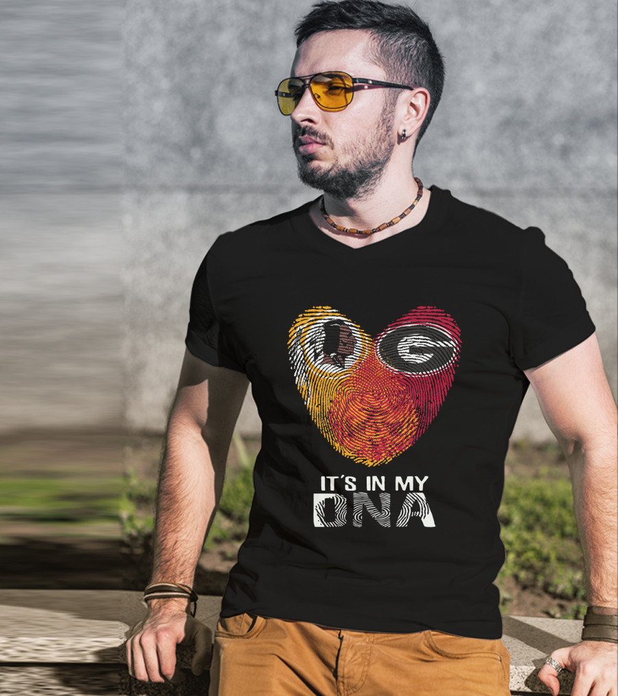 Redskins Bulldogs Logo It's In My Dna T-Shirt