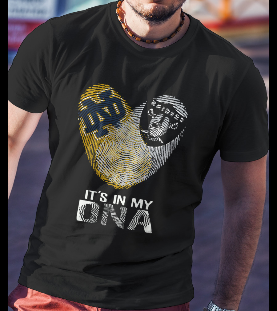 Notre Dame Raiders It's In My DNA Fingerprint T-Shirt