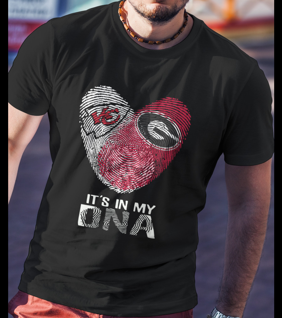 Kansas City Chiefs Georgia Bulldogs It's In My DNA T-Shirt