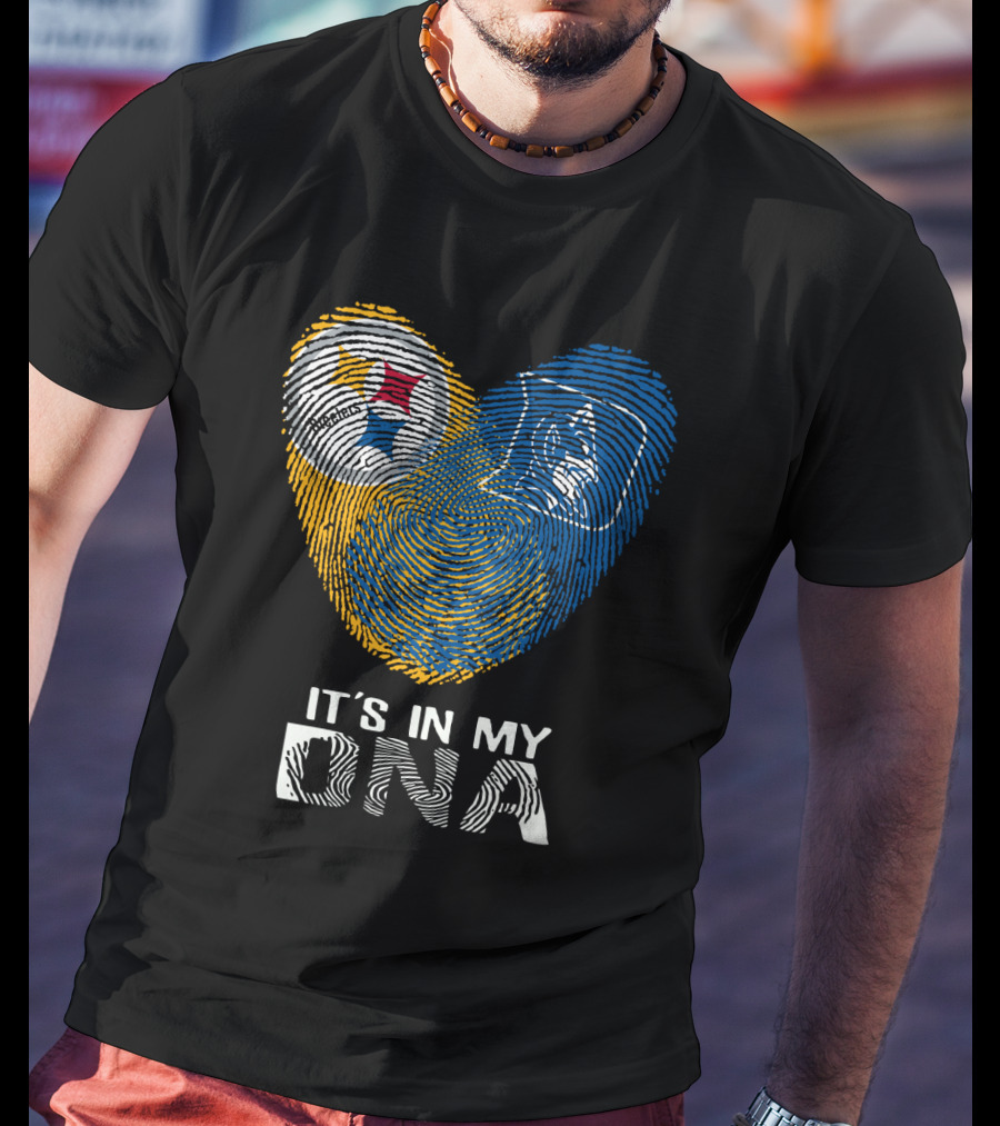 Steelers Duke It's In My DNA Fingerprint Heart T-Shirt
