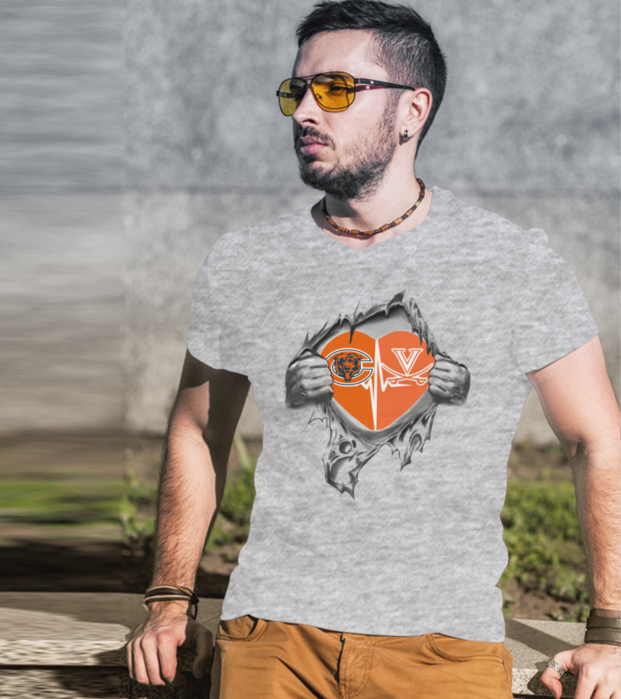 Bears Cavaliers Heartbeat Passion T-Shirt